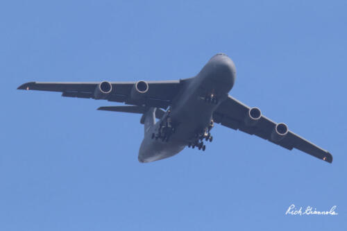 Air Force C5 Galaxy aircraft heading to Dover AFB