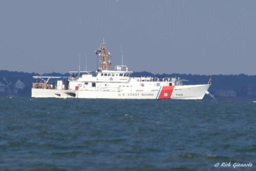 Coast Guard Cutter anchored in Delaware Bay