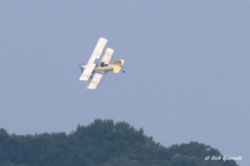 A biplane cropduster