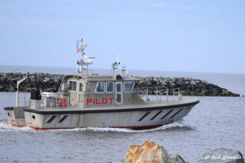 Pilot Boat leaving the inlet