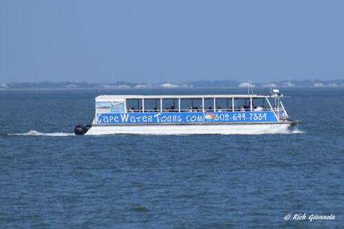 A tour boat leaving Lewes